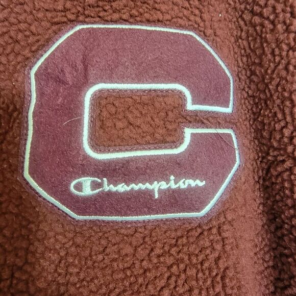 Champion Authentic Athleticwear Sherpa Fleece Mens Large Varsity Style Jacket - Picture 4 of 13